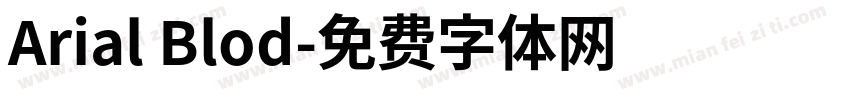 Arial Blod字体转换